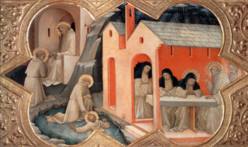 Спасение святого Пласидо и встреча святых Бенедикта и Схоластика