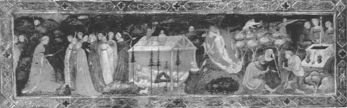 Джованни Тоскани. Сцены из Фьезольских Нимф. 
Около 1415-20. Ранее в Академии искусств Гонолулу