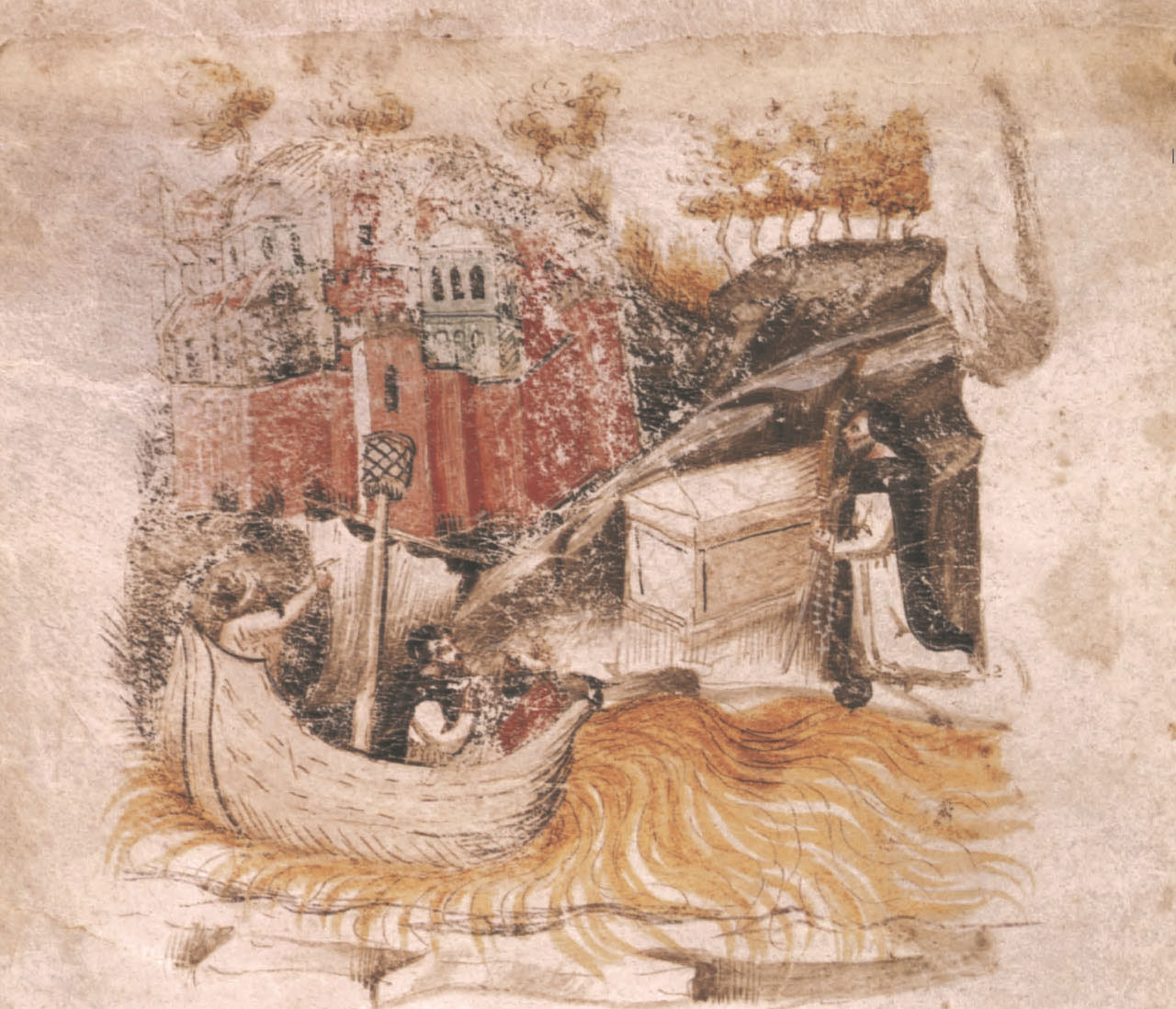 Рисунки Паломнического свитка. Ок. 1417-20.