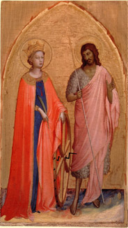 Святая Екатерина и Святой Иоанн Креститель