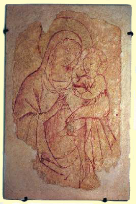 Синопия фрески Мадонна с Младенцем