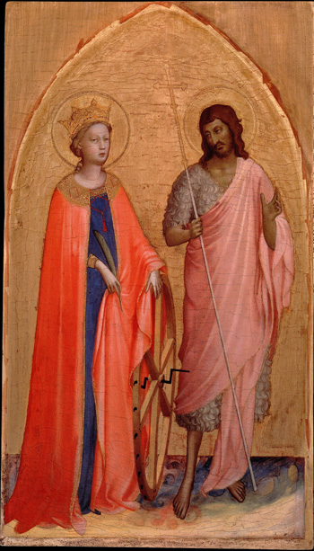 Фра Анджелико. Святая Екатерина и Иоанн Креститель