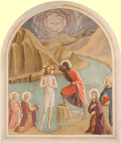 Фра Анджелико. Крещение Христа
