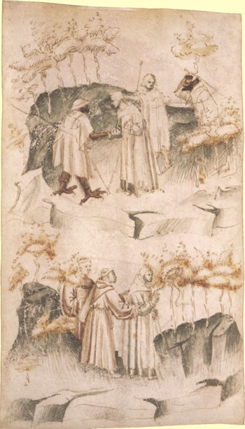 Рисунки Паломнического свитка. Ок. 1417-20.